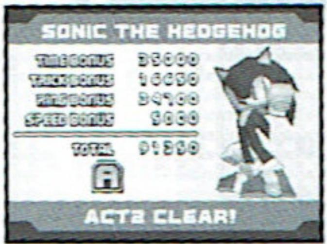 GAMES NINTENDO DS SONIC RUSH - - Act Cleared - 1