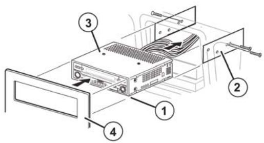 AUDIOVOX VME 9315 BTA - Installation ISO-DIN finale - 1