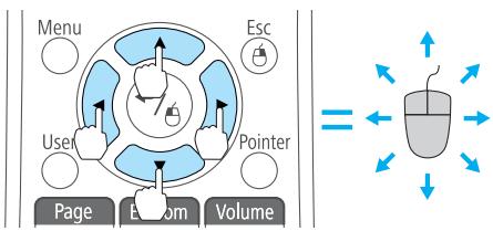 EPSON EB-1960 - Déplacement du pointeur de la souris - 1