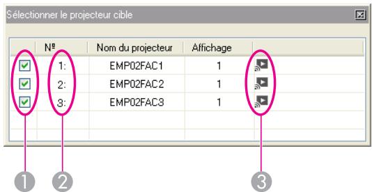 EPSON EB-1960 - Selectionner le projecteur cible - 1