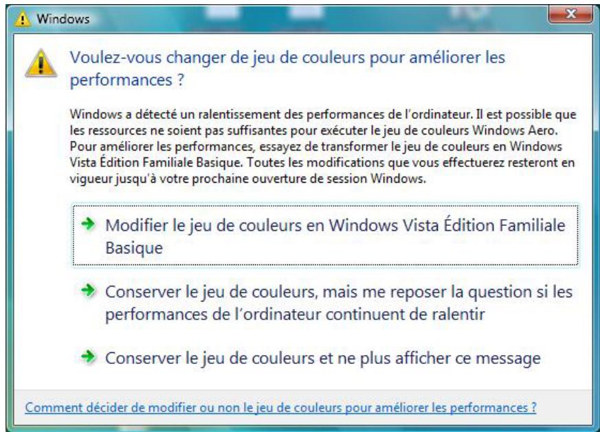 EPSON EB-1960 - Limitations dans Windows Aero - 1