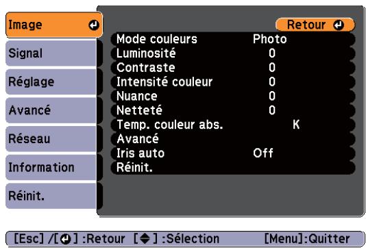 EPSON EB-1960 - Affichez l'écran du menu Configuration. - 2