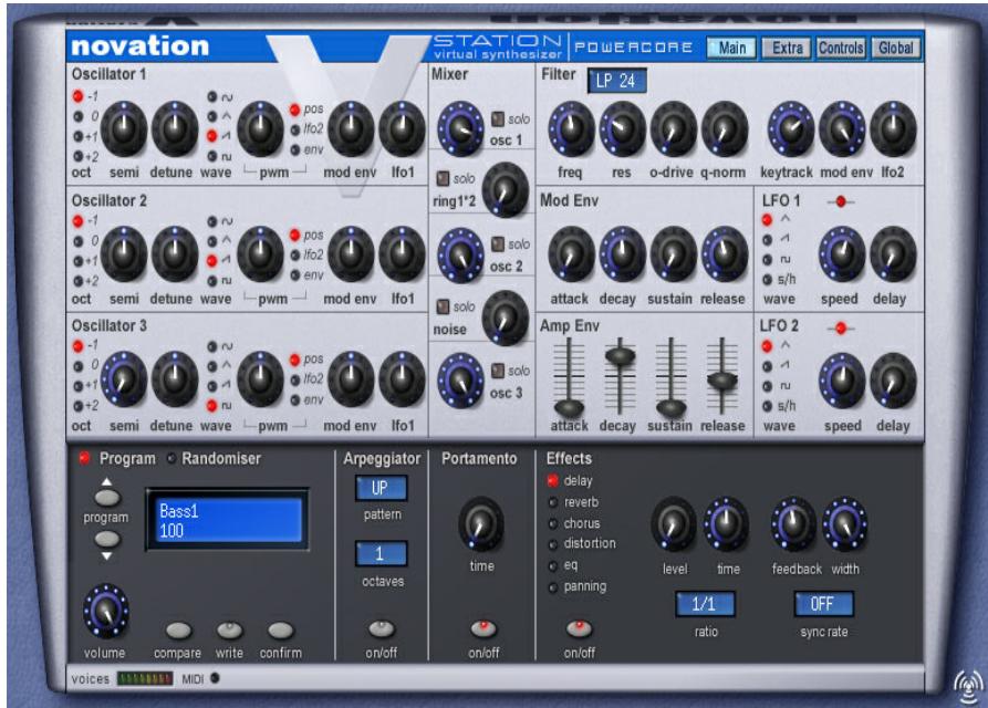 NOVATION V-STATION - Écran principal - 1