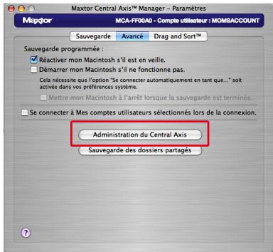 MAXTOR CENTRAL AXIS - Configuration du serveur de stockage Central Axis et creation d'un mot de passée administrateur - 1