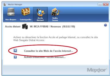 MAXTOR CENTRAL AXIS - Creation d'un compte Seagate Global Access - 1