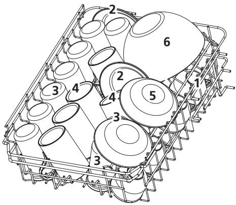 TEKA DFS24650 - Upper basket: - 1