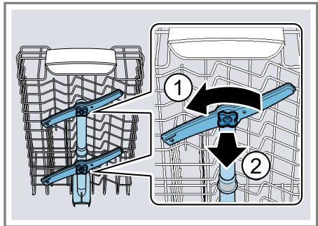 SIEMENS SR25YI04ME - Nettoyer les bras d'as-persion - 1