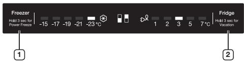 SAMSUNG RB31FSJNDWW - UTILISATION DU PANNEAU DE COMMANDE - 3