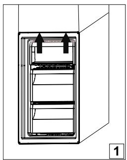 HOTPOINT H8 A2E X - ENLEVER LE RÉCIPIENT DU BAC DU CONGÉLATEUR - 1