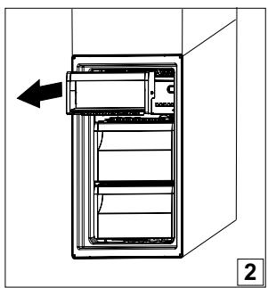 HOTPOINT H8 A2E X - ENLEVER LE RÉCIPIENT DU BAC DU CONGÉLATEUR - 2
