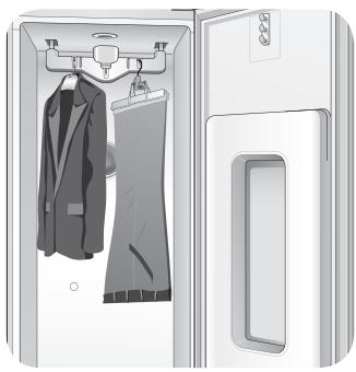 LG S3MFC - Accrocher les pantalons sur le portepantalons - 3