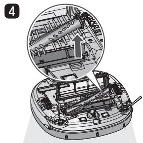 LG VR9627PG - Lorsqu'un message vocal est émis "la batterie est faible. placez l'aspirateur robot sur sa base de chargement. - 7