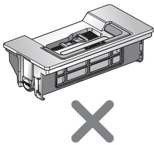 LG VR9627PG - Par un message vocal "vérifiez que le bac à poussière et le filtre sont correctement installés. - 5