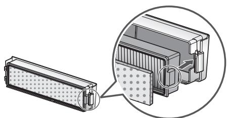 LG VR9627PG - Nettoyage du filtre du réceptacle à poussière - 6