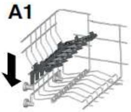 HOOVER HDPN1L390PW - Using the upper basket - 2