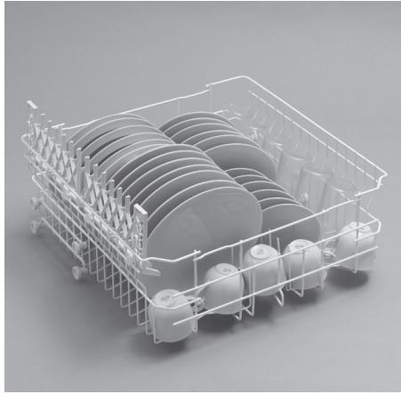 HOOVER HDPN1L390PW - Using the upper basket - 5