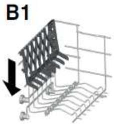 HOOVER HDPN1L390PW - Using the upper basket - 4