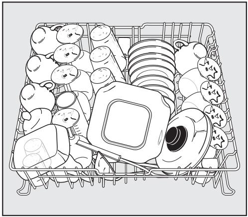 MIELE G 1023 SCI - Panier supérieur - 1