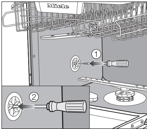 MIELE G 5000 SC ACTIVE - Purger la vidange d'eau - 1