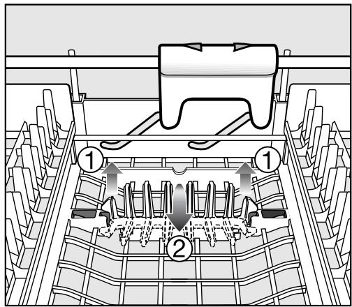 MIELE G 16720-60 SCI - Mise en place de la vaisse et des couverts - 2