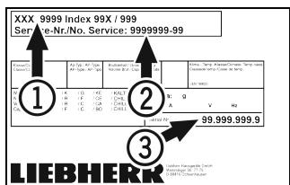 LIEBHERR FFFSG5501-EM - Plaque signalétique - 1