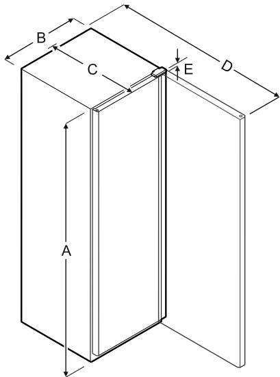 LIEBHERR FFFSG5501-EM - Dimensions de l'appareil - 1