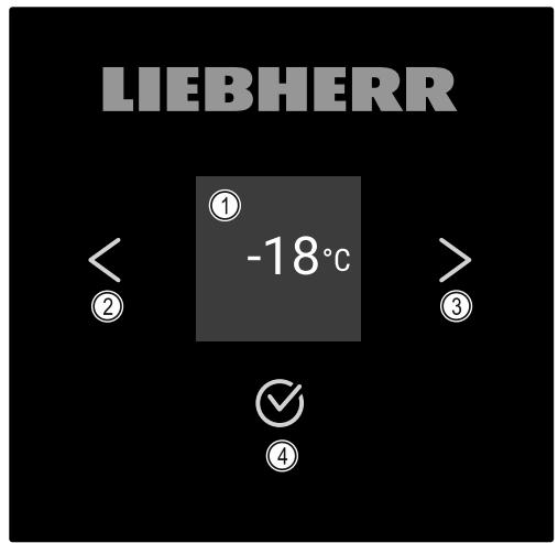 LIEBHERR FFFSG5501-EM - Éléments de commande et d'affichage - 1