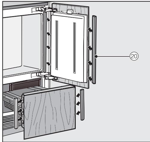MIELE KF 2901 VI - Montage du support de fixation - 13