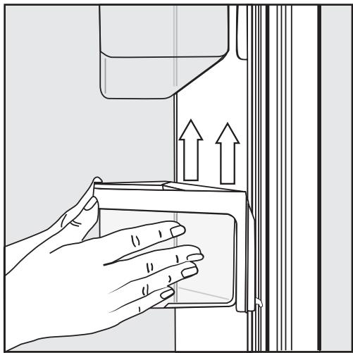 MIELE KF 2901 VI - Repositionnement des balconnets dans la porte de l'appareil - 1