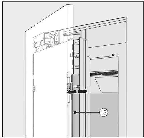 MIELE KF 2901 VI - Fixation et centrage de la façade de l'armoire - 6