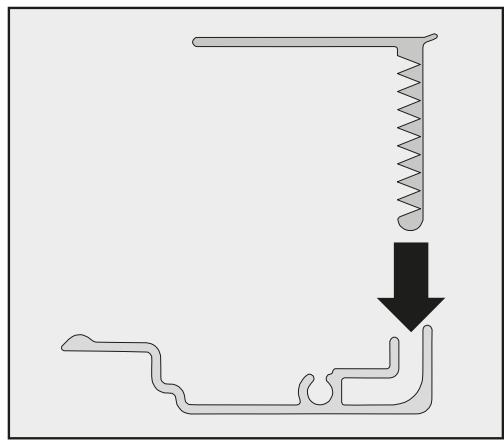 MIELE KF 2901 VI - Montage du support de fixation - 9
