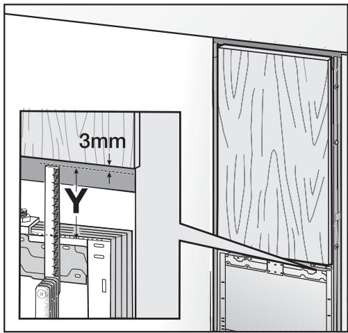 MIELE KF 2901 VI - Fixation et centrage de la façade de l'armoire - 10