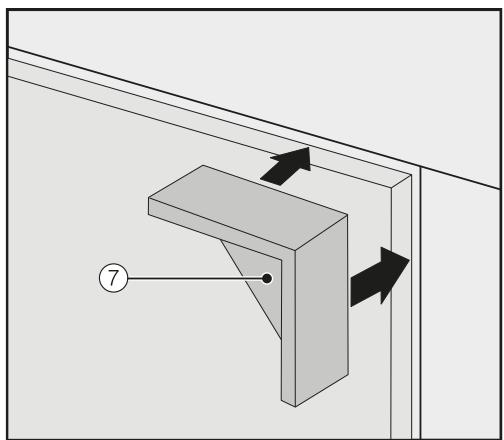 MIELE KF 2901 VI - Fixation et centrage de la façade de l'armoire - 5