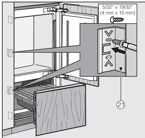 MIELE KF 2901 VI - Montage du support de fixation - 15