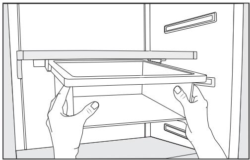 MIELE KF 2901 VI - Dépose du tiroir suspendu - 1
