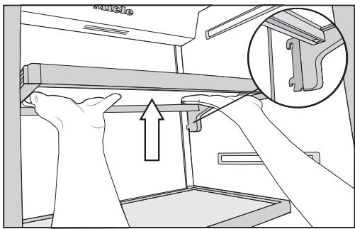 MIELE KF 2901 VI - Repositionnement des tablettes - 1