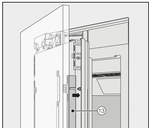 MIELE KF 2901 VI - Fixation et centrage de la façade de l'armoire - 4