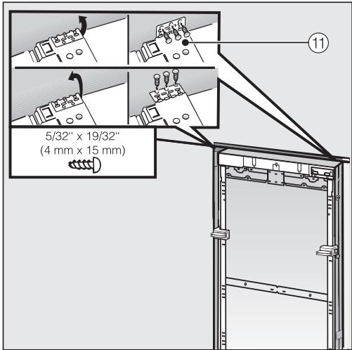 MIELE KF 2901 VI - Fixation de l'appareil dans la niche - 3