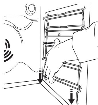 HOTPOINT-ARISTON FXJP6 - REMOVING AND REFITTING THE SHELF GUIDES - 4