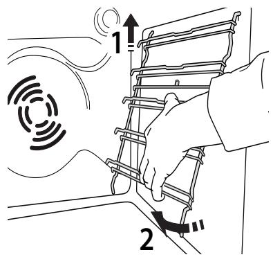 HOTPOINT-ARISTON FXJP6 - REMOVING AND REFITTING THE SHELF GUIDES - 1
