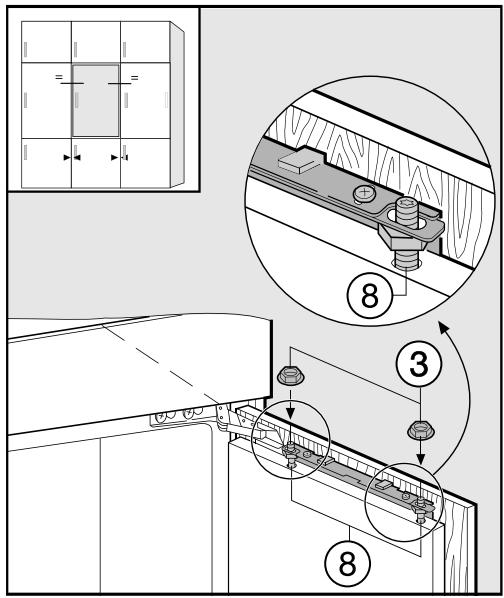 MIELE K 36683 IDF - Monter la porte du meuble - 6