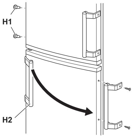 ELECTROLUX ENA34633W - Réversibilité de la porte - 4