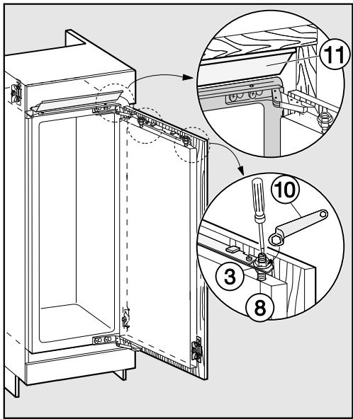 MIELE K 36483 IDF - Monter la porte du meuble - 7
