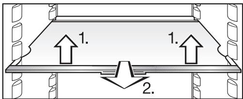 MIELE K 36483 IDF - Déplacement des tablettes extractables/tablettes tractables éclairées - 1
