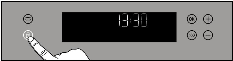 BRANDT QUICK AND STEAM - Verrouillage clavier (sécurité enfants) - 1