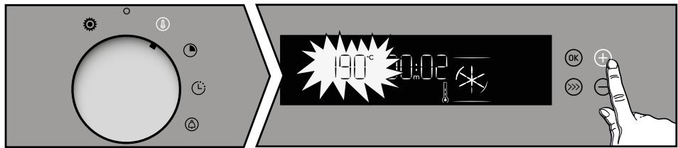 BRANDT QUICK AND STEAM - Modification de la température - 1