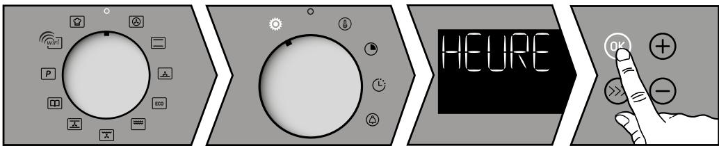BRANDT QUICK AND STEAM - Modification de l'heure - 1