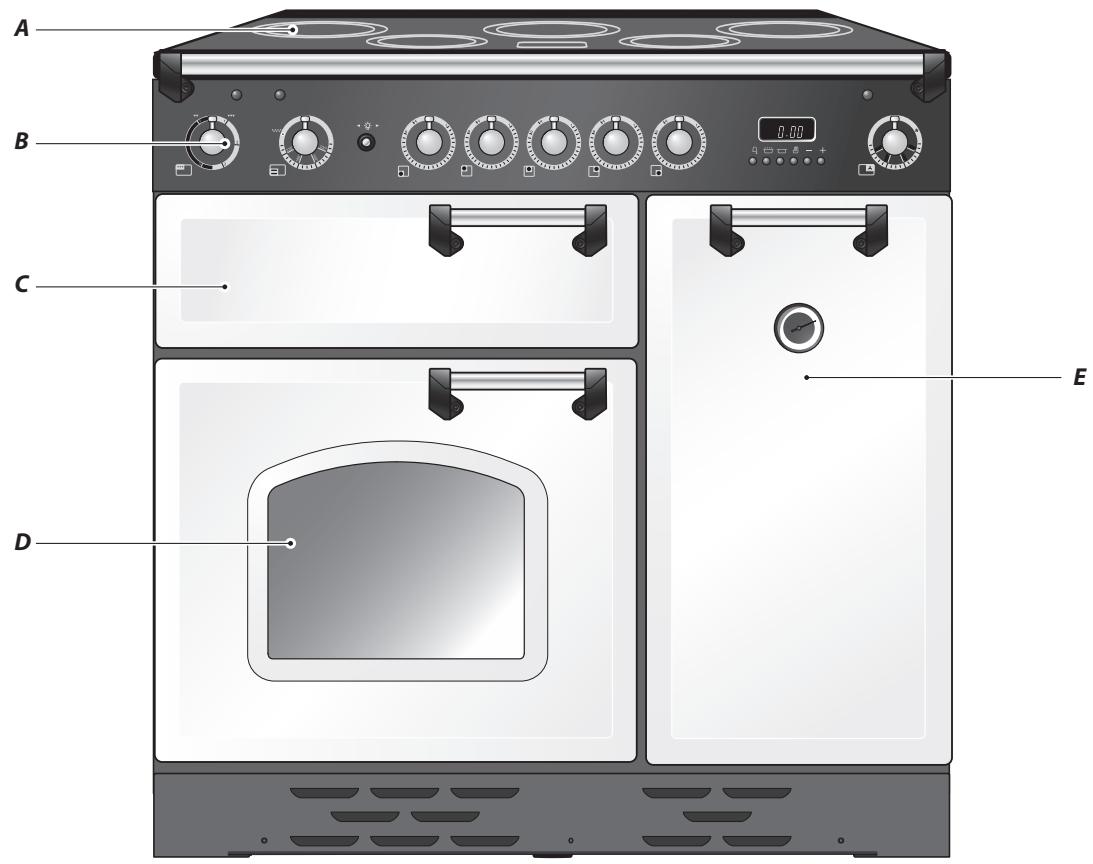 FALCON CLASSIC DELUXE 110 INDUCTION RG - Vue d'Ensemble de la Cuisinière - 1