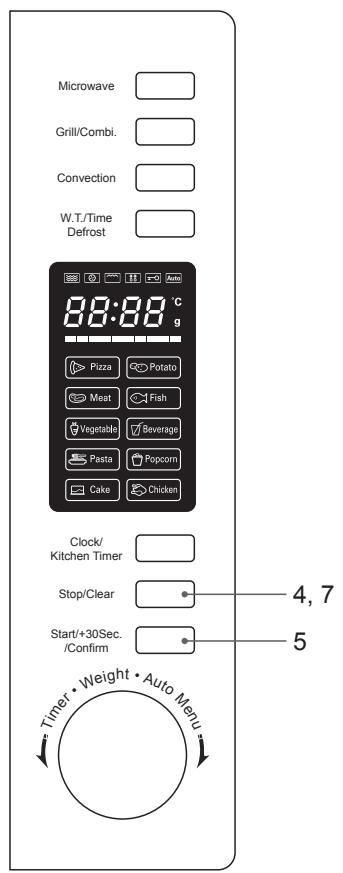 KENWOOD K30CSS14E - kontrollere mikrobølgeovnen - 3