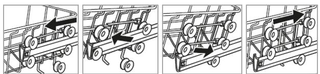 BOMANN GSP 7408 - Adjusting the upper basket - 1